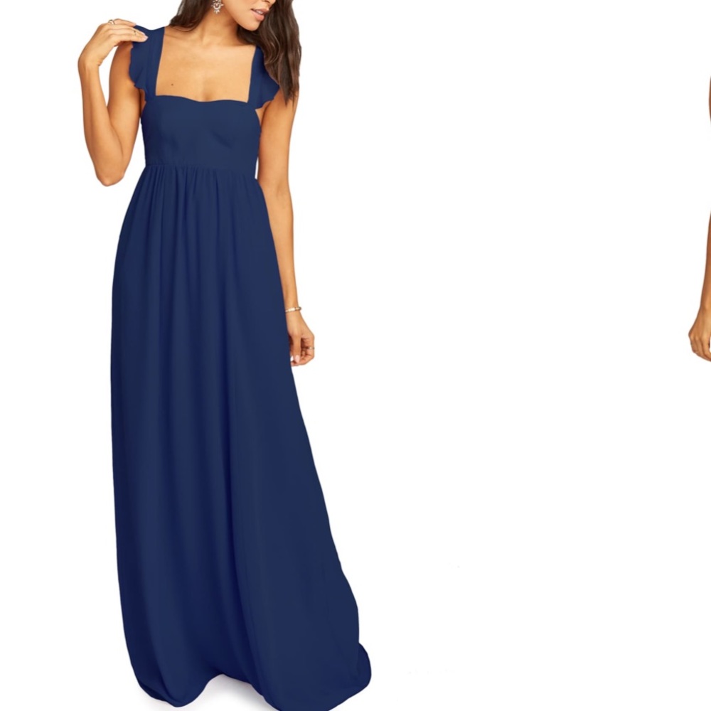 Show me your mumu June ruffle evening dress